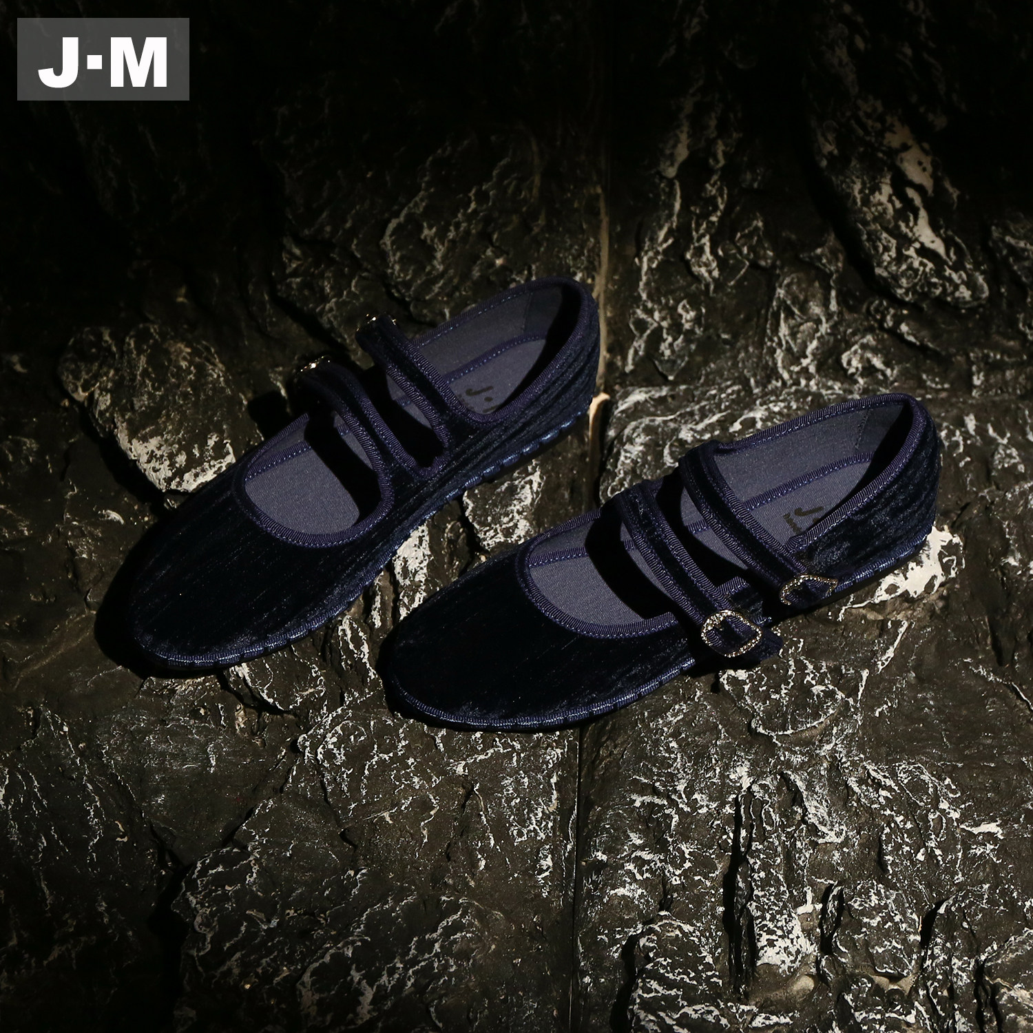 J·M双带一字扣玛丽珍鞋女2026新款亚麻丝绒平底鞋舒适百搭奶奶鞋,女鞋,玛丽珍鞋,淘宝优惠券,粉丝福利购,淘宝优惠卷