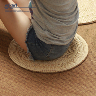 蒲团坐垫地板草编打坐垫拜垫禅修垫日式加厚跪垫榻榻米坐垫草垫子