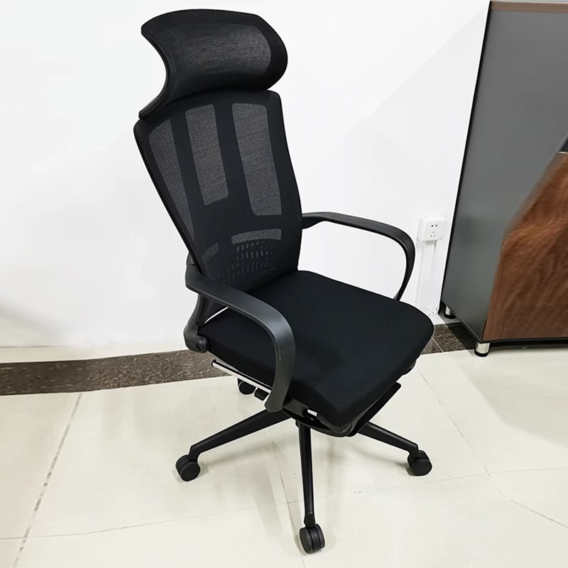 简易老板椅办公室久坐商务升降转椅舒适可躺午休椅伸缩脚踏大班椅