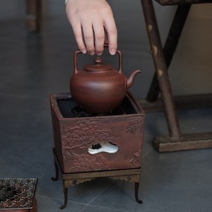半斋造物 冬季新品 煮雪烹茶炉组陶炉陶壶围炉煮茶茶器茶道具
