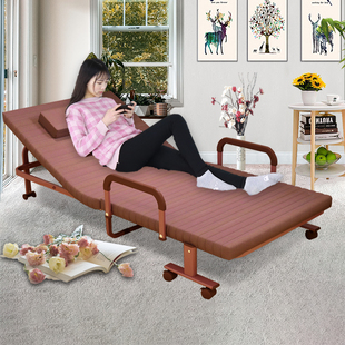 欧莱特曼 加高加硬 折叠床 1.2米单人午休午睡陪护沙发酒店加床