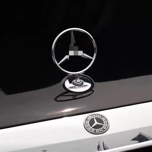 奔驰立标车标S级E级C级S300E300S350S500S600L前车头标机盖立标志