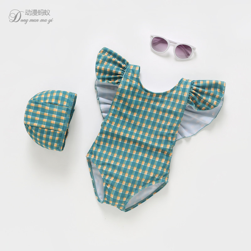 女童泳衣新款2岁小童女宝宝比基尼时尚女孩沙滩泳装3儿童连体泳衣