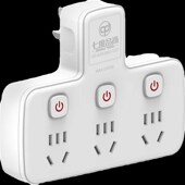 一转多插座电源插头转换器超薄大功率多孔带开关无线扩展家用插排