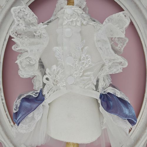 私宠手作紫流光纱狗狗薄款纱裙小型犬夏天透气公主裙泰迪贵宾衣服