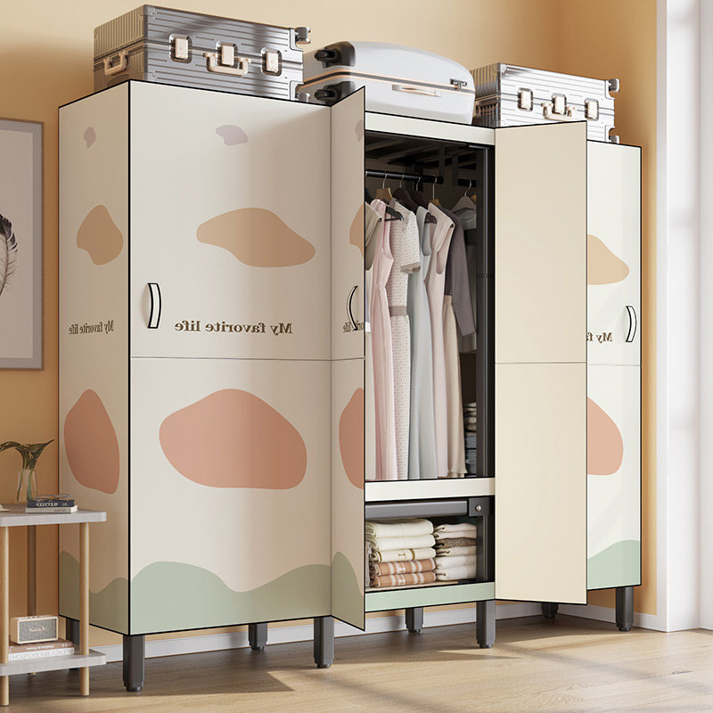免安装衣柜卧室家用折叠简易布衣柜钢架结构收纳小户型推拉门衣橱,住宅家具,自由组合衣柜,淘宝优惠券,粉丝福利购,淘宝优惠卷