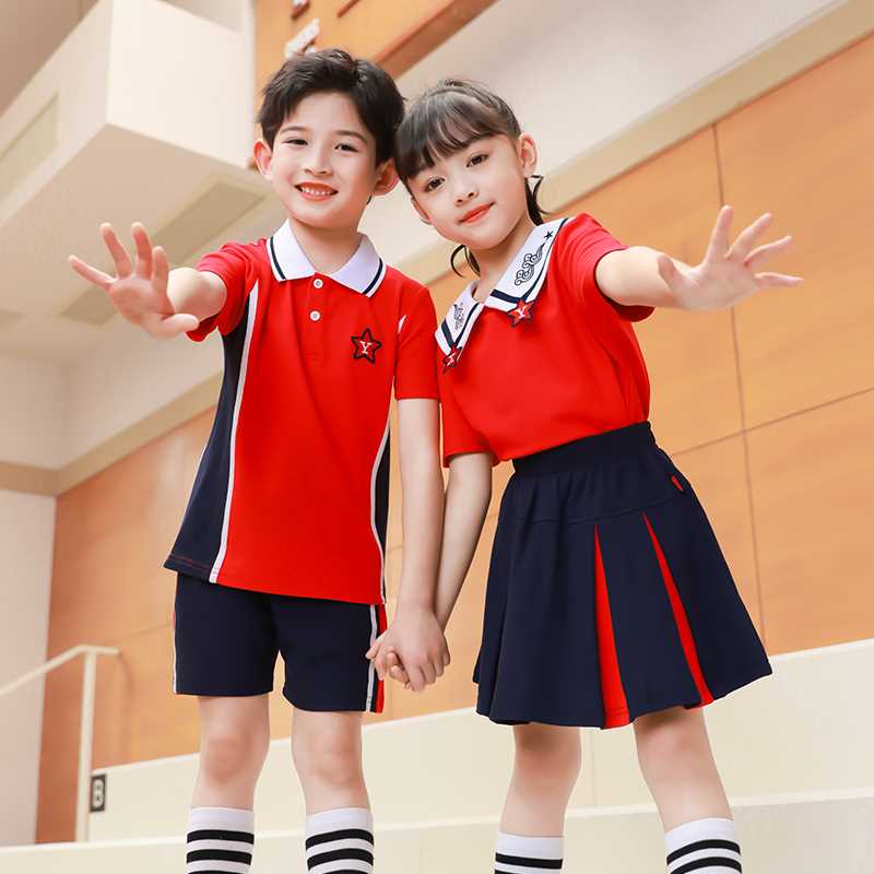 新品新幼儿园园服六一演出服装A合唱服夏装小学生班服儿童毕业照