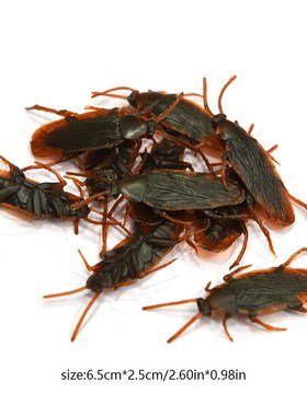 极速10pcs 20pcs Fake Cockroach Novelty Roaches BTugs Realist