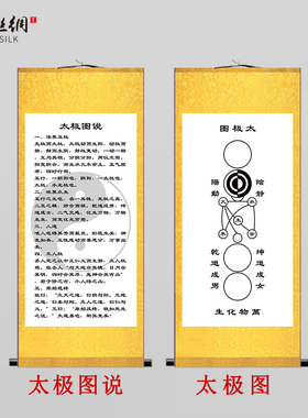 极速准提神d咒挂画太极图说大白伞盖佛母心咒客厅玄关佛堂装饰丝