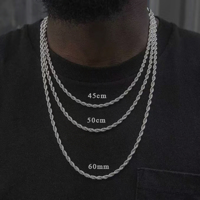 极速2021 Feashion Hot Cuban Chain Necklace Men Handmade Simp