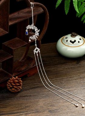 极速汉服马面裙配饰禁步腰饰品流苏月H牙腰佩压襟吊坠挂饰古风腰