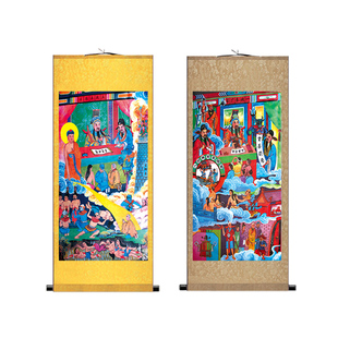 极速十殿阎王十王画n像挂画道场用品水陆丝绸画地府阎罗王秦广王