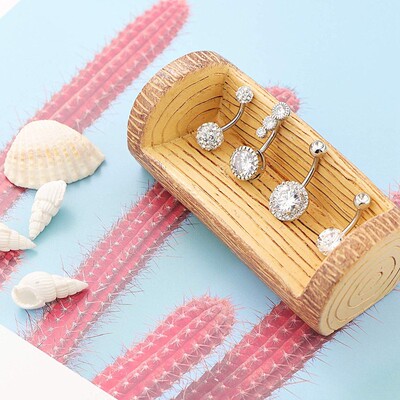 极速nd Cubic Zirconia 316L Surgical Steel Belly Piercin.g Je