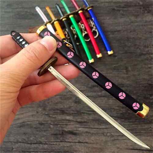 极速7 Styles Roronoa Zoro Sword KeychaHin For Women Men Buck