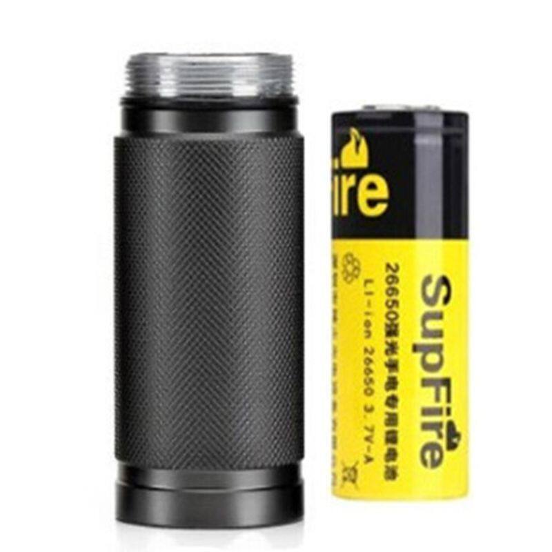极速Supfire神火L12L7L3S配件26650手电筒套加长U管延长管手电筒