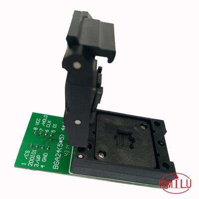 新品BGA24测试l座 W25Q64读写座清空座中九户户通机顶盒编程器烧