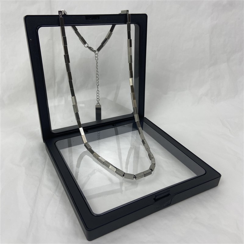 极速立体方块锁骨链男潮r牌金属钛钢简约几何项链女ins冷淡风土酷