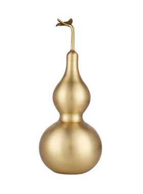 极速铜葫芦纯铜摆件开口开盖空心八卦挂件家居客厅U玄关办公室工