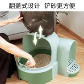 派可为猫砂盆全封闭抽屉式 猫砂盆超大号防外溅猫沙盆走廊猫厕所