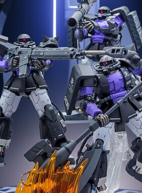 黑色三连星唯美hg扎古马克兔MKII拼装模型机甲玩具精神力元祖高达