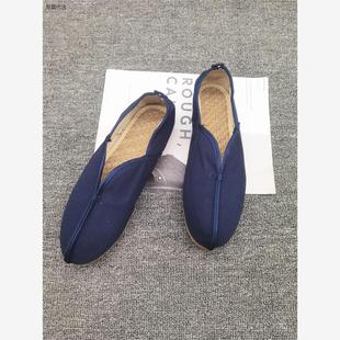 云南男款手工麻鞋透气休闲老北京布鞋僧侣鞋居士民族风一脚蹬单鞋