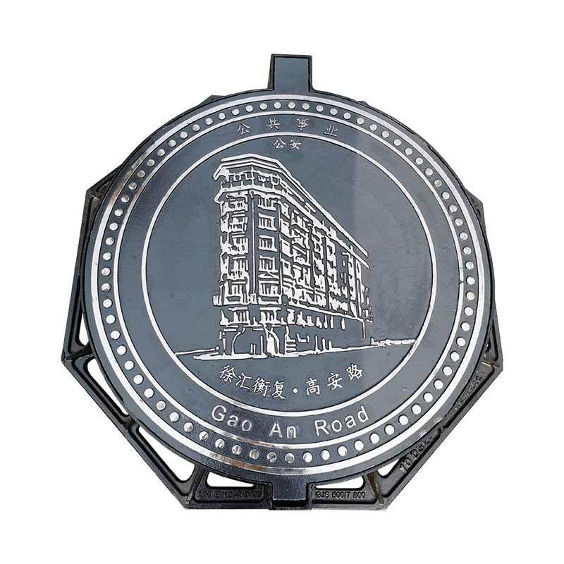 山西源盛球墨铸铁镀镍艺术井盖耐磨步行街宣传镀铬盖板按需定制,基础建材,井盖,淘宝优惠券,粉丝福利购,淘宝优惠卷