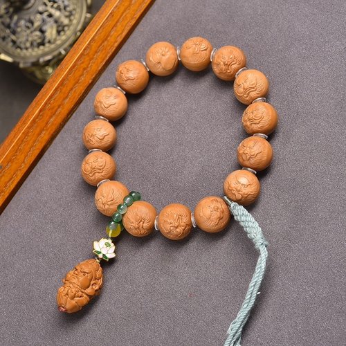 精品恶僧猴头手串高端男士盘玩核雕文玩生日礼物高端菩提