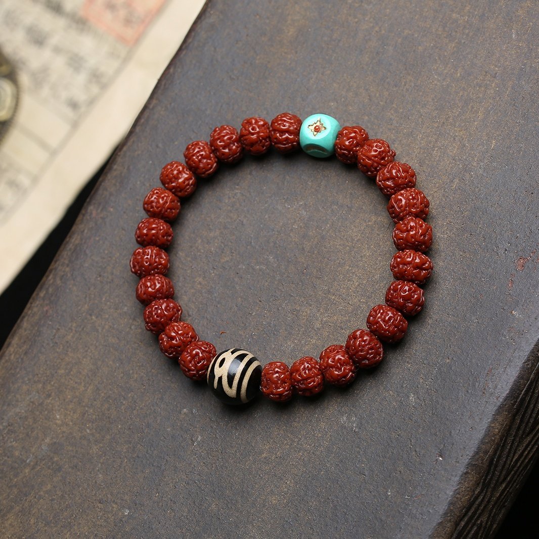 精品爆肉树王包浆小金刚菩提手串珠核桃男士生日礼物盘玩手链女