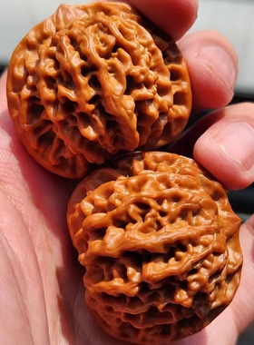 精品文玩核桃血麒麟大粗筋元宝蛤蟆头天然野生把件盘玩送长辈礼物