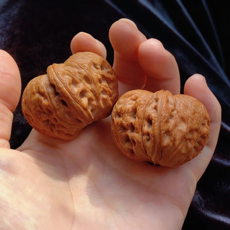 元宝核桃文玩精品平谷粗筋盘玩手把件高端收藏级小手捻男女士