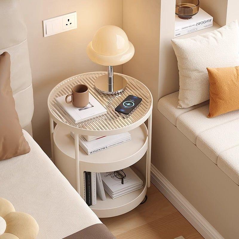 卧室床头柜铁艺简约现代小型置物架床边柜小型可移动2025新款边几