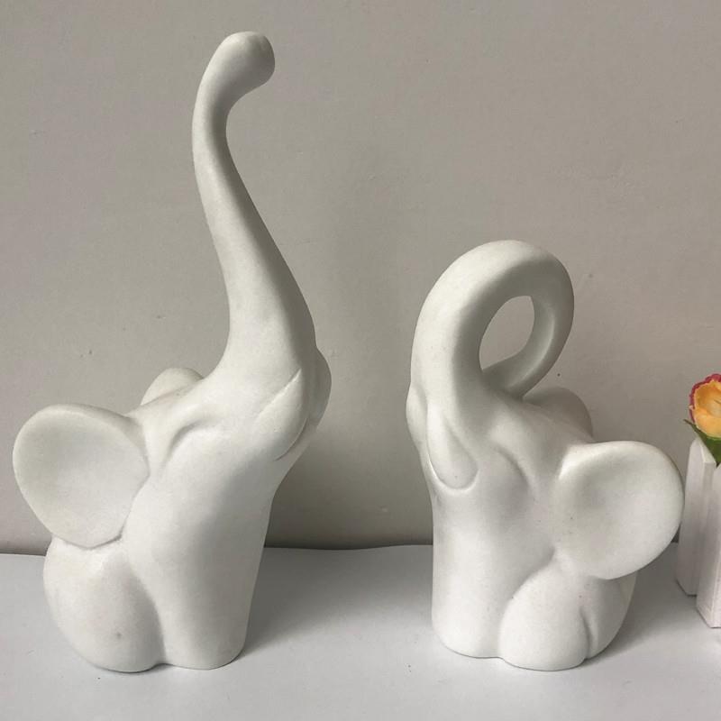 树脂工艺品情侣象摆件客厅书房饰品简约北欧装饰现货混批