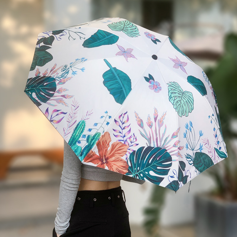 小清新满葵双层黑胶太阳伞加厚防晒降温遮阳伞女晴雨两用防紫外线