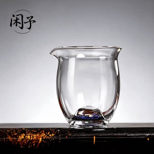 高硼硅玻璃公道杯星空花茶海