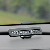 熊猫汽车临时停车牌挪车电话号码 饰用品车载摆件 牌创意移车车内装