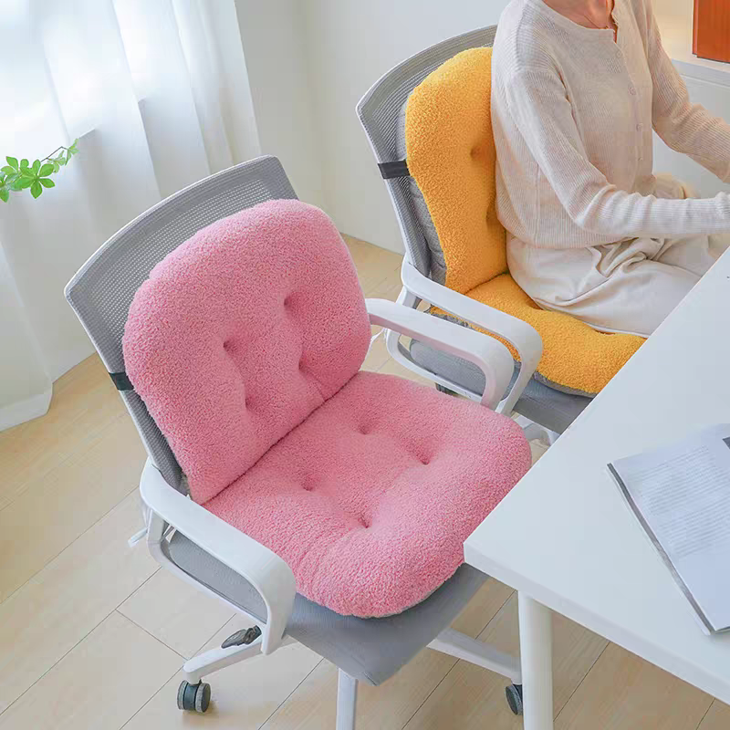 毛绒坐垫靠背一体办公室久坐椅子防屁股痛座椅垫屁垫学生宿舍冬季,居家布艺,椅垫,淘宝优惠券,粉丝福利购,淘宝优惠卷