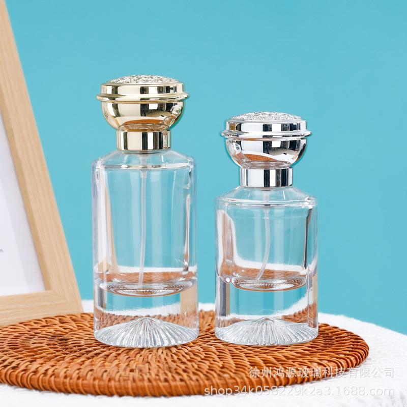 香水瓶子裸瓶30/50/100ml旅行分装细雾喷雾瓶卡口透明玻璃香水瓶