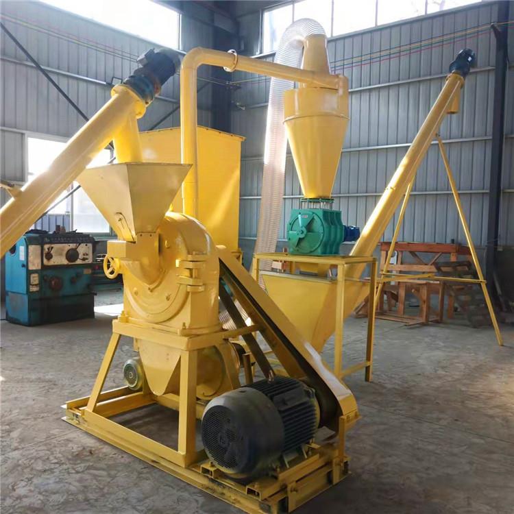 木薯打粉机杂粮粉碎机食用盐齿盘粉碎机自吸进料粮食破碎机