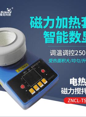 磁力搅拌器ZNCL-TS智能数显磁力加热套调温控温电热套250ml