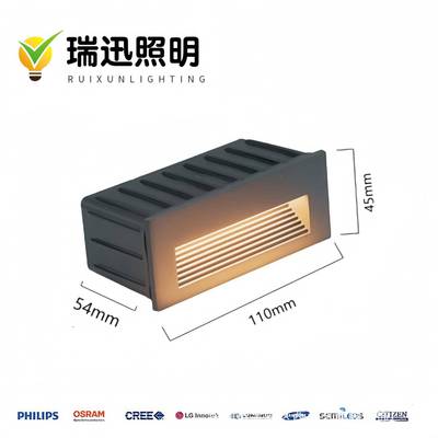 直销3W5W10W户外防水LED墙角灯长条楼体嵌入式地脚灯侧壁灯