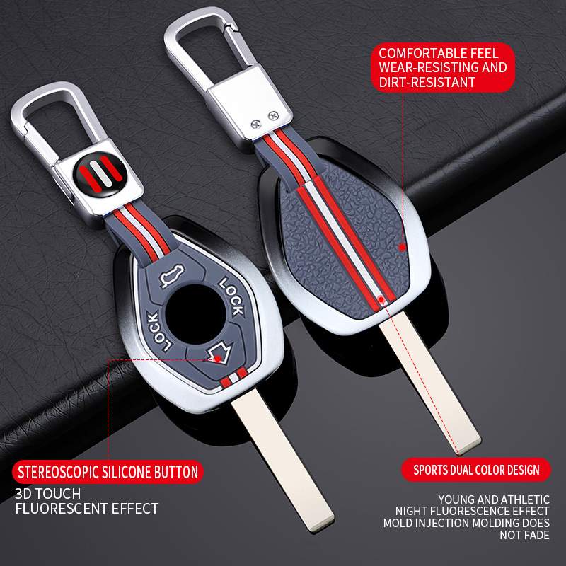 适用宝马老款直板钥匙套X3 5 Z3 4 3 5 7系E38 E39 E46 E83车包扣