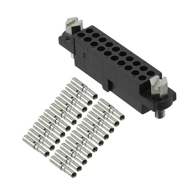 M80-46120422mm间距20p双排排母J-Tek系列直角面板安装