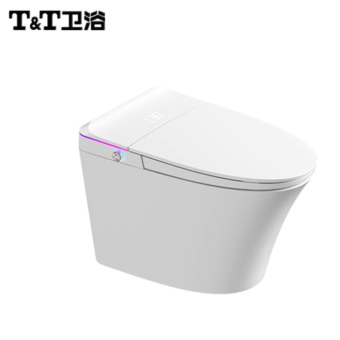 T&T卫浴家用智能马桶新款自动翻盖泡沫盾一体坐便器6113ZW