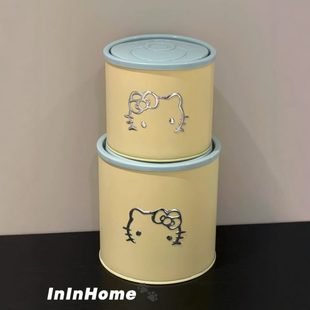 helloKitty内汽车车载垃圾桶罐子收纳桌面收纳家用可爱原创桶猫咪
