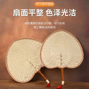 老式 风草编扇子儿童扇大蒲扇宝宝婴儿芭蕉扇家用小葵手工扇子夏季