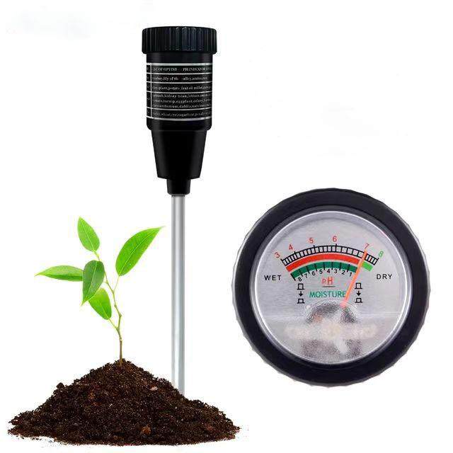 高精度二合一土壤湿度水份计酸碱度PH计电极（长150㎜非EC测土仪