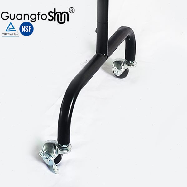 落地衣架用球形轮子带刹车 黑色水晶4个 中管置物架用移动万向轮