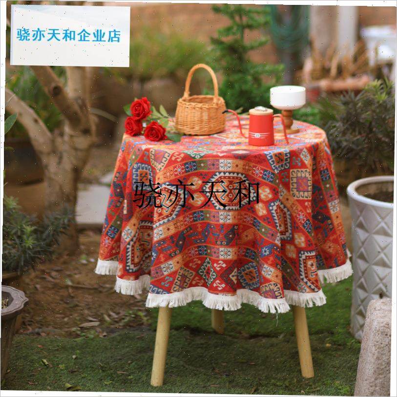 l洛哥民族风圆桌布波西米亚桌布A新年红色覆古餐桌布野餐露营盖布,居家布艺,桌布,淘宝优惠券,粉丝福利购,淘宝优惠卷