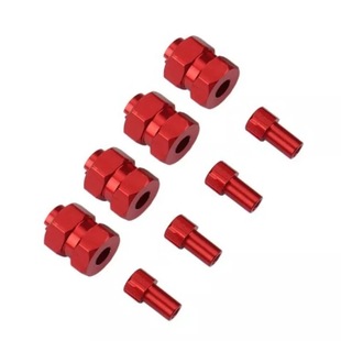 极速厂家SCX24铝结合器s 加长加宽7MM六角轮毂结合器AXI 铜结合器