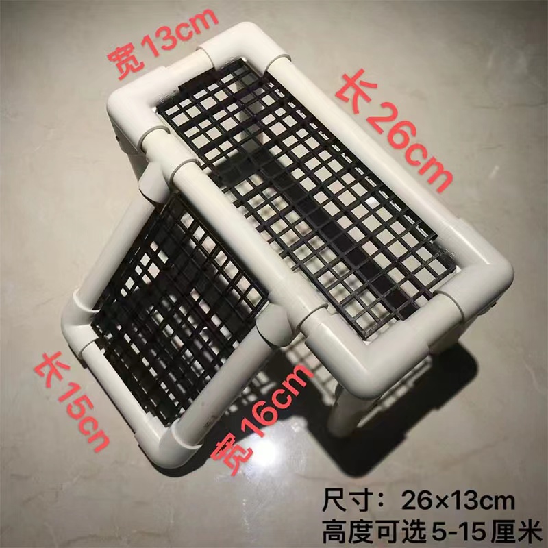 极速疯狂的龟 周转箱晒背台 乌龟缸爬台水陆缸造景TPVC材料手工晒